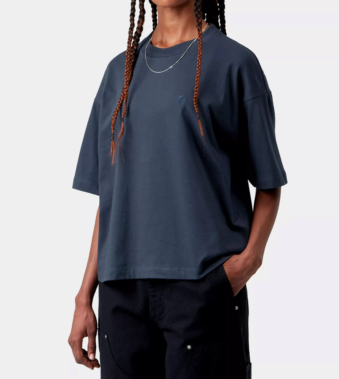 Carhartt WIP W T-Shirt Chester blue
