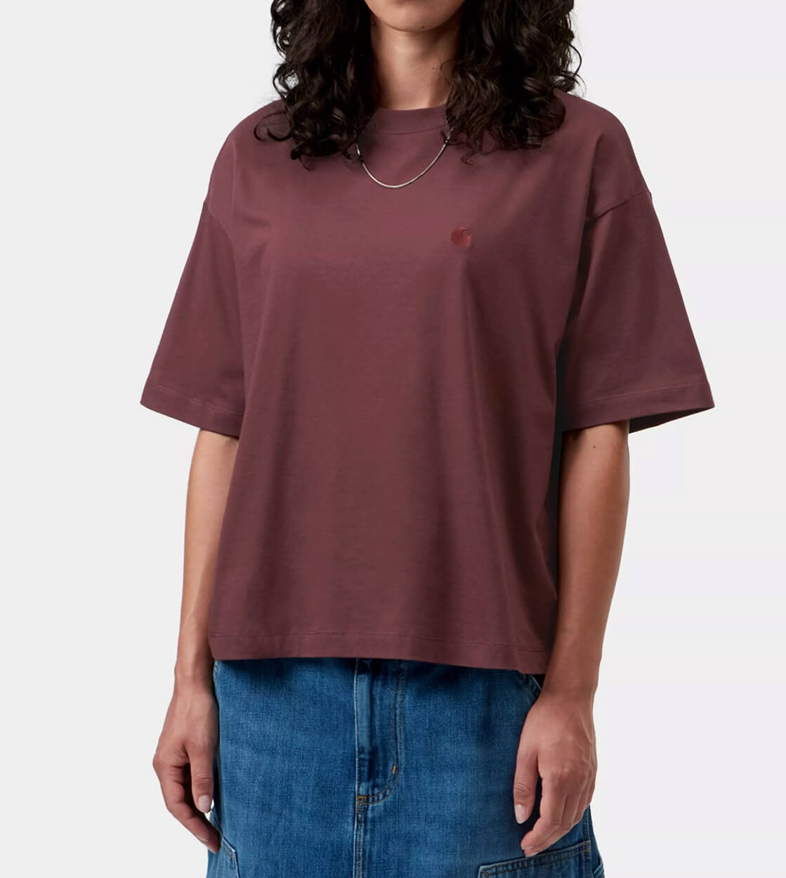 Carhartt WIP W T-Shirt Chester purple amarone