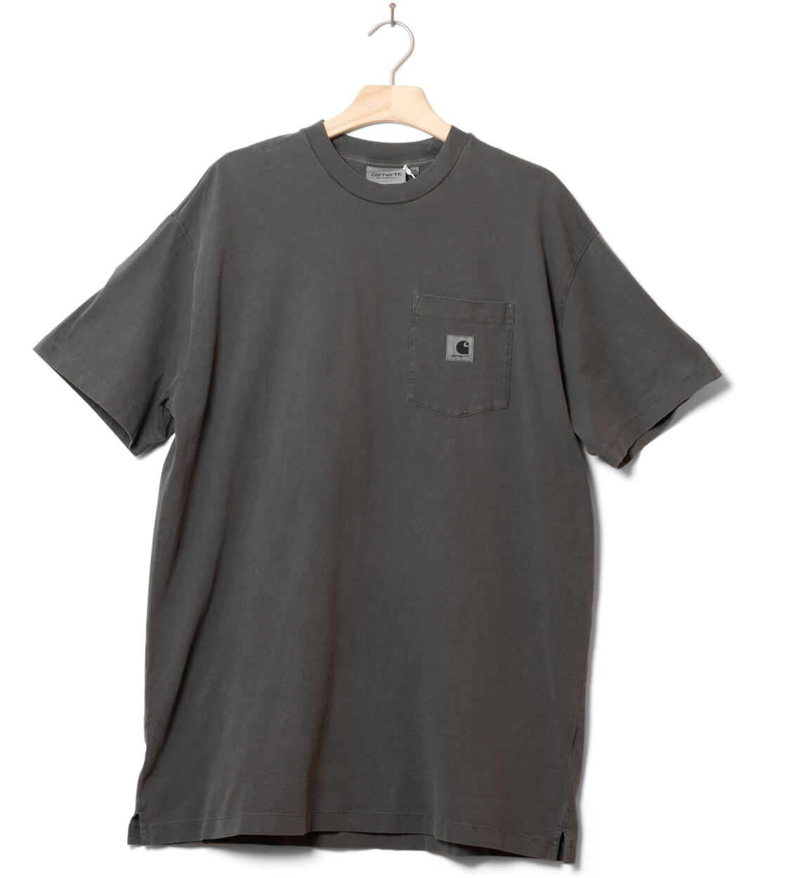 Carhartt WIP W T-Shirt Nelson Grand grey graphite garment dyed