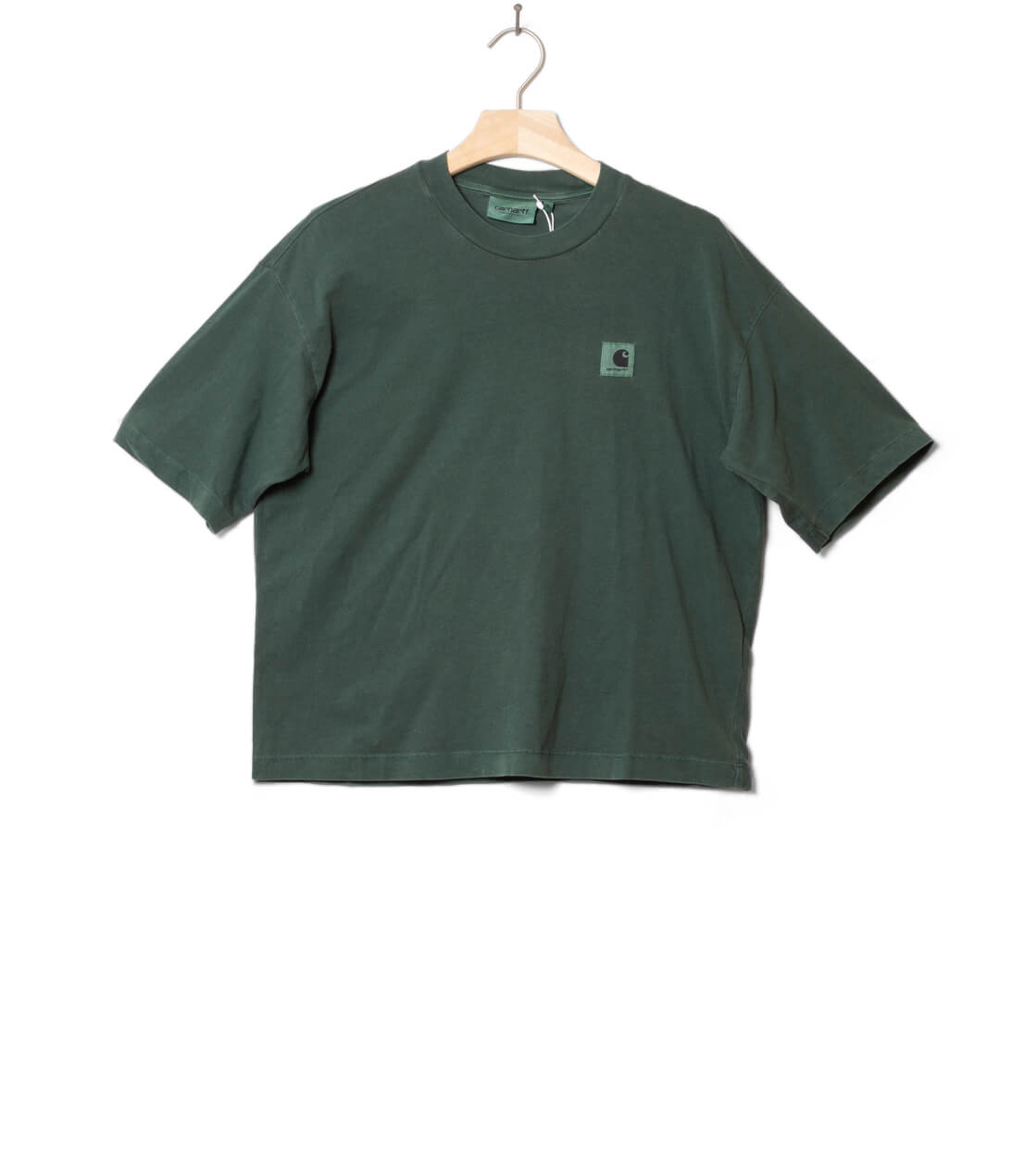 Carhartt WIP W T-Shirt Nelson green dark scarab garment dyed