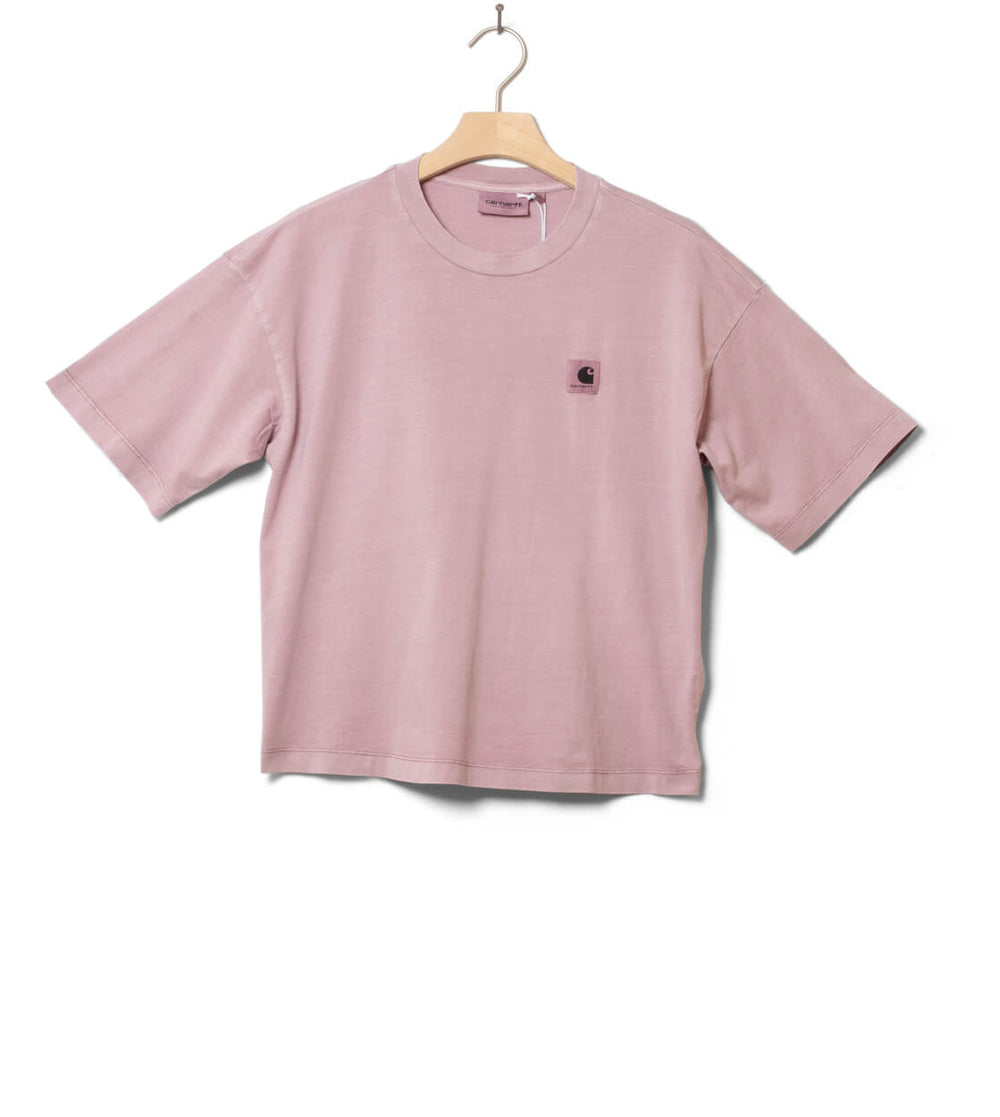 Carhartt WIP W T-Shirt Nelson pink hortensia garment dyed