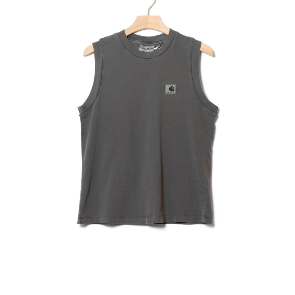Carhartt WIP W Top Nelson A grey graphite garment dyed
