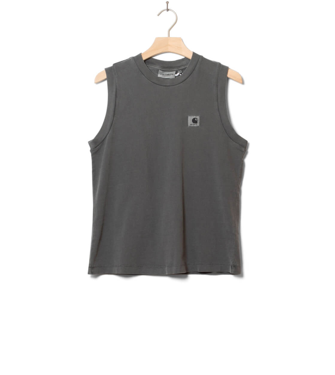 Carhartt WIP W Top Nelson A grey graphite garment dyed