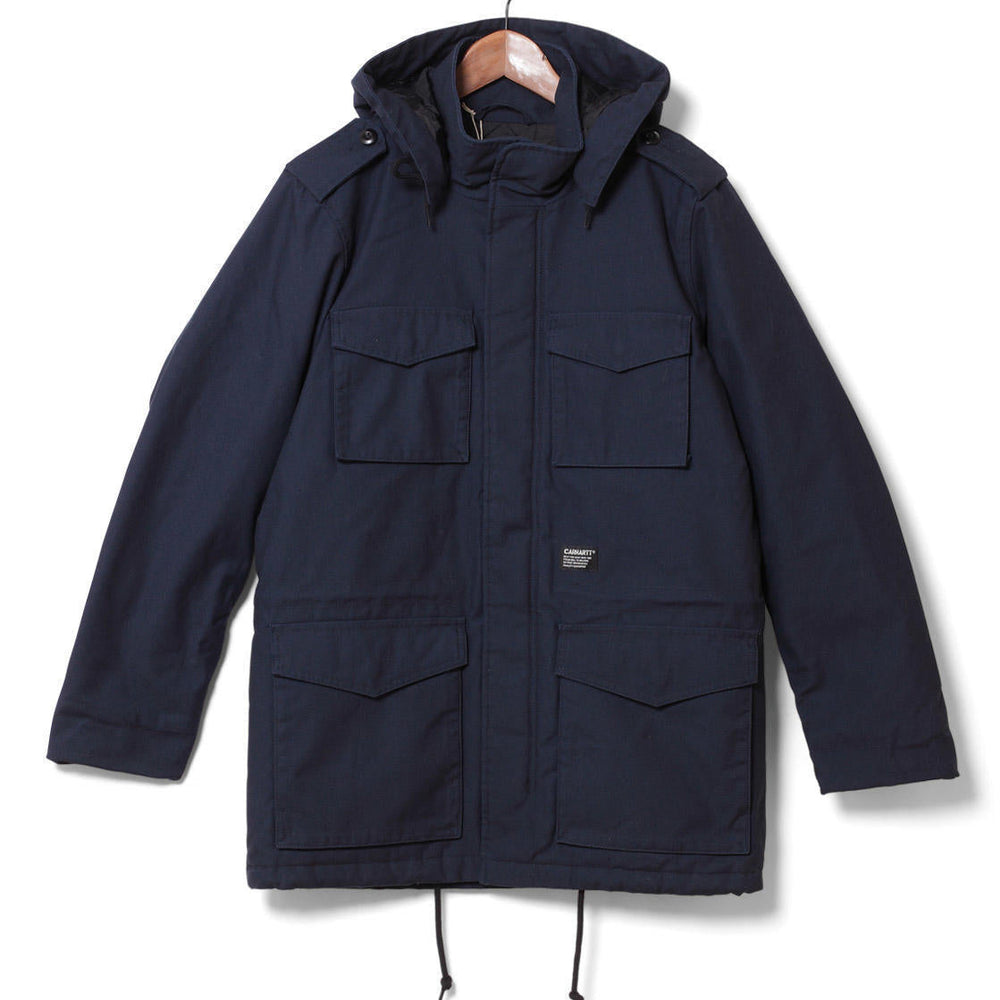 Carhartt WIP Winterjacket Hickman Coat blue navy