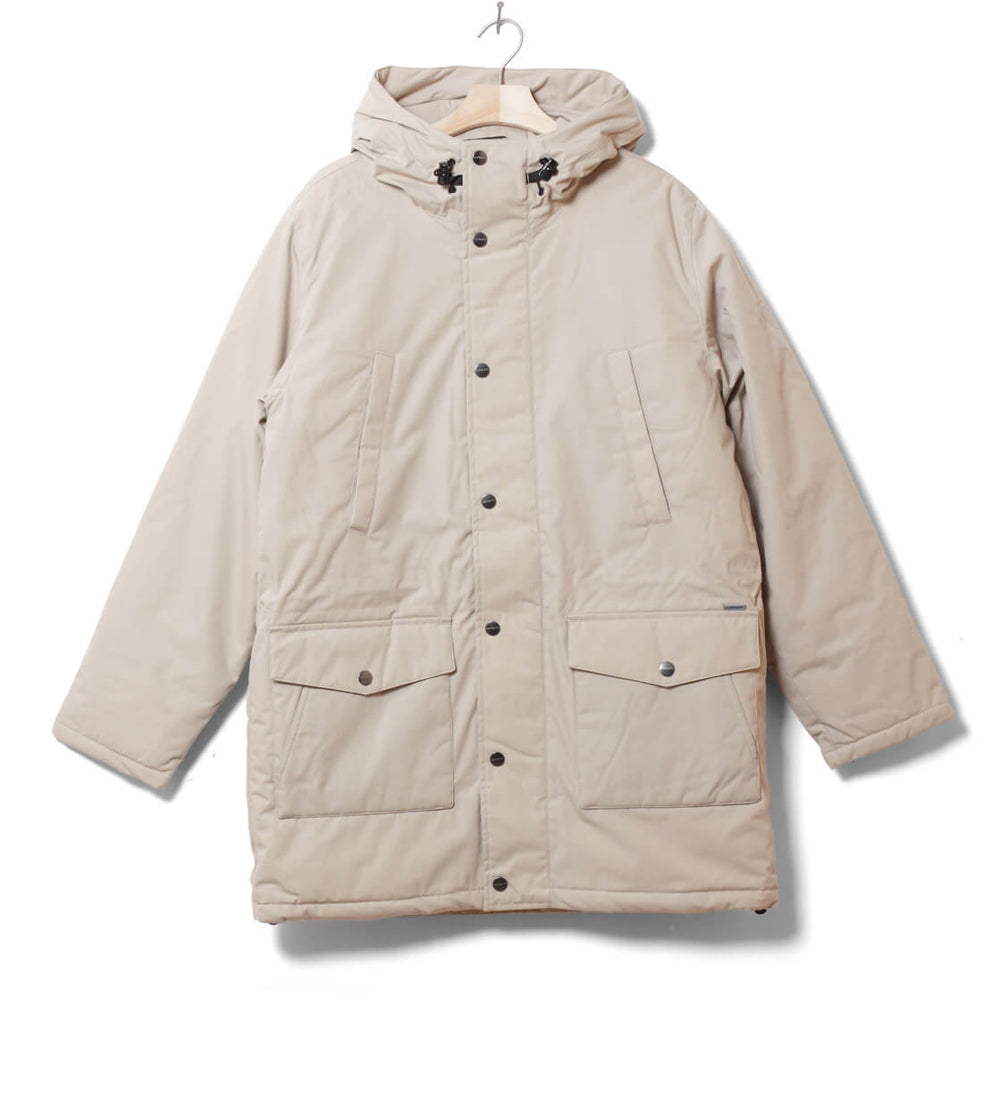 Carhartt WIP Winterjacket Tropper Parka beige wall
