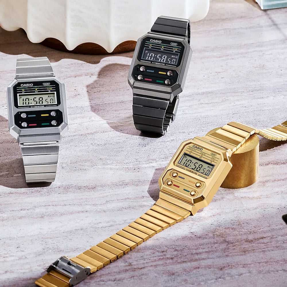 Casio Watch A100WEG gold