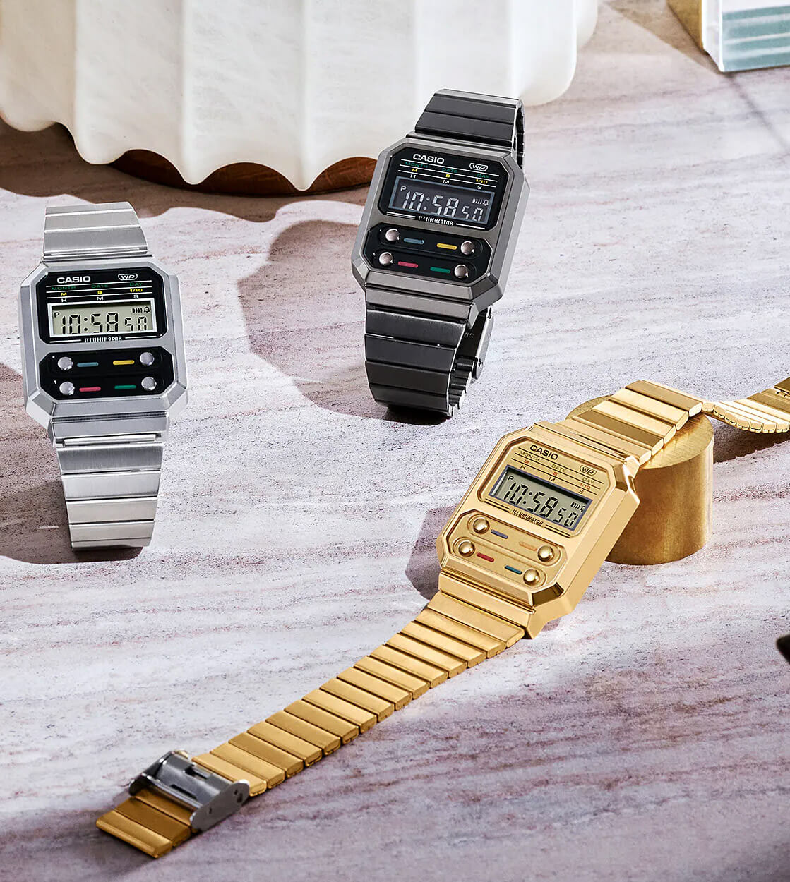 Casio Watch A100WEG gold