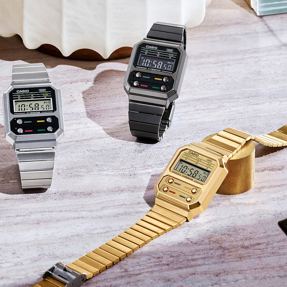 
                      
                        Casio Watch A100WEGG silver/black
                      
                    