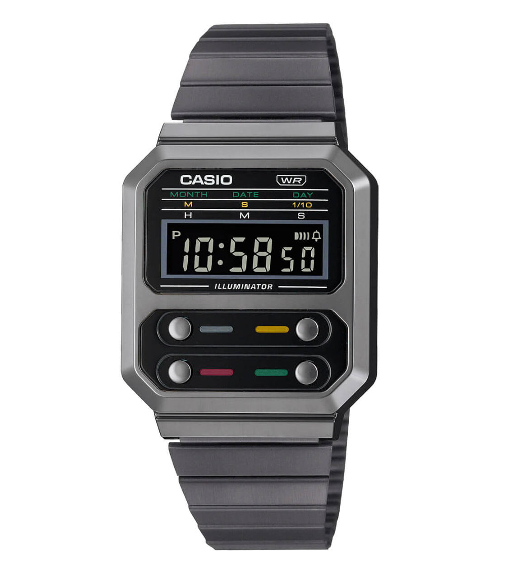 Casio Watch A100WEGG silver/black