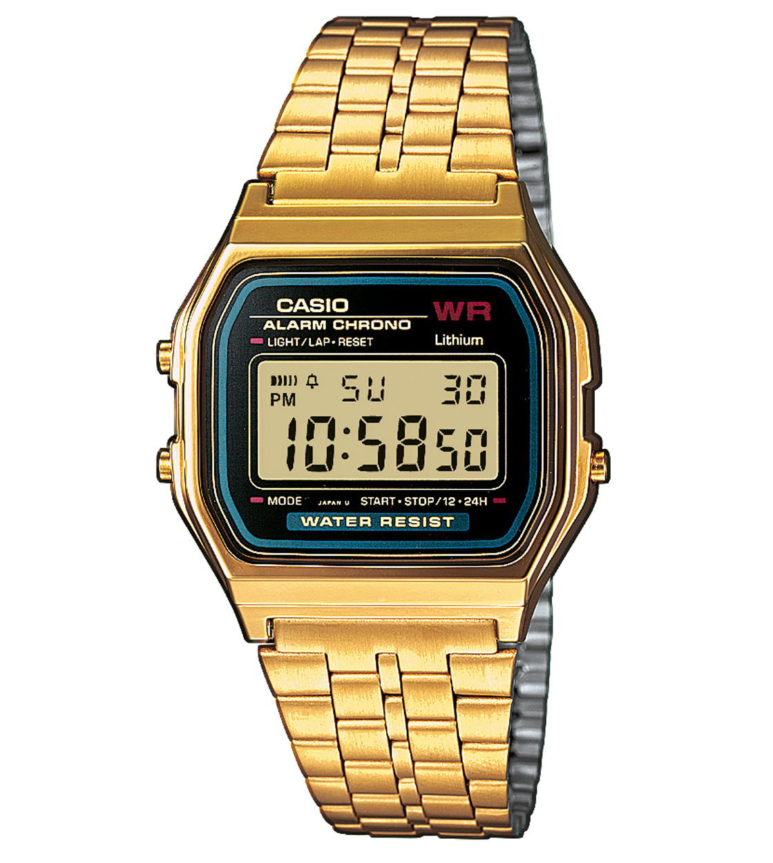 Casio Watch A159WGEA gold/black