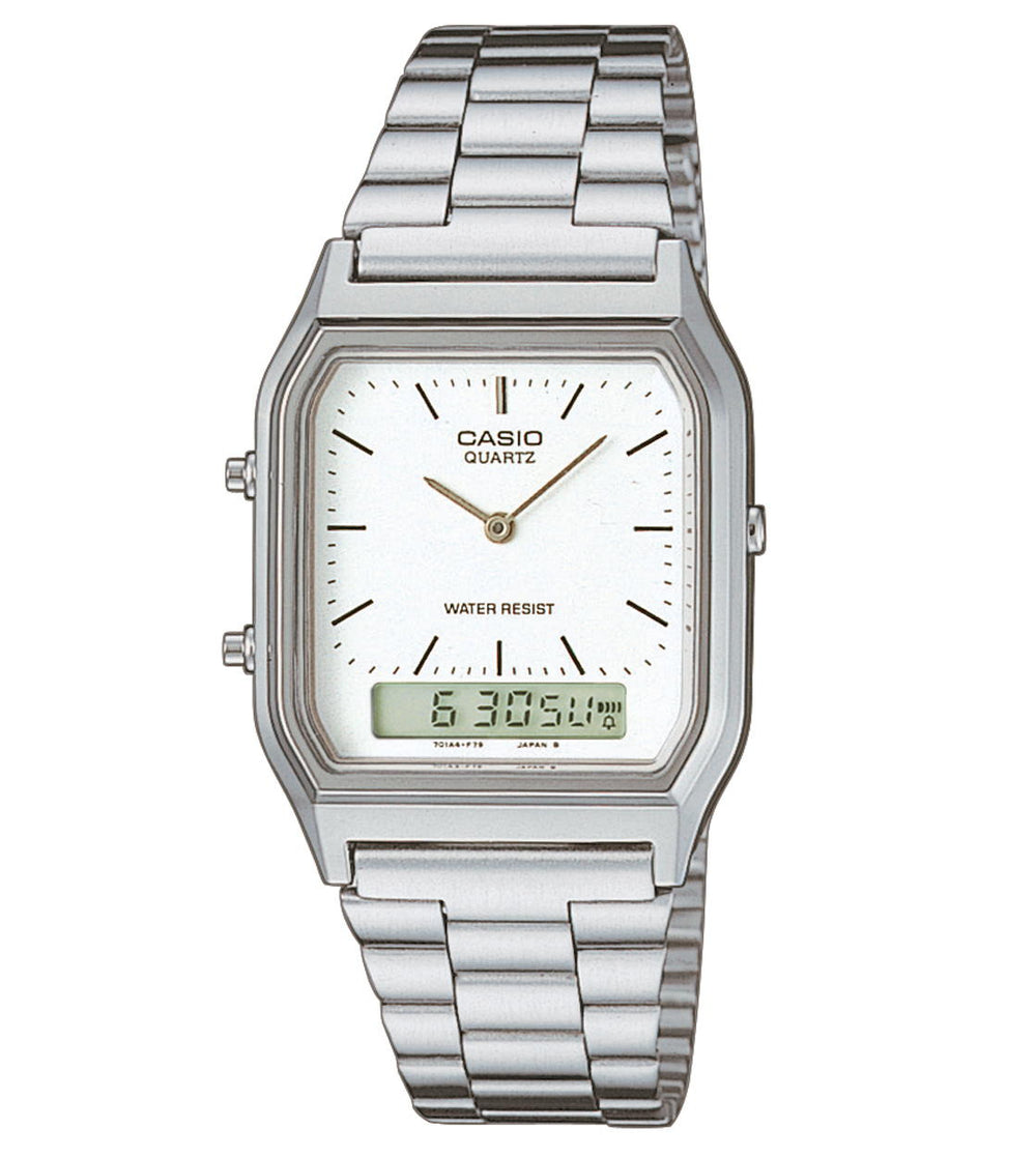 Casio Watch AQ-230A silver/white