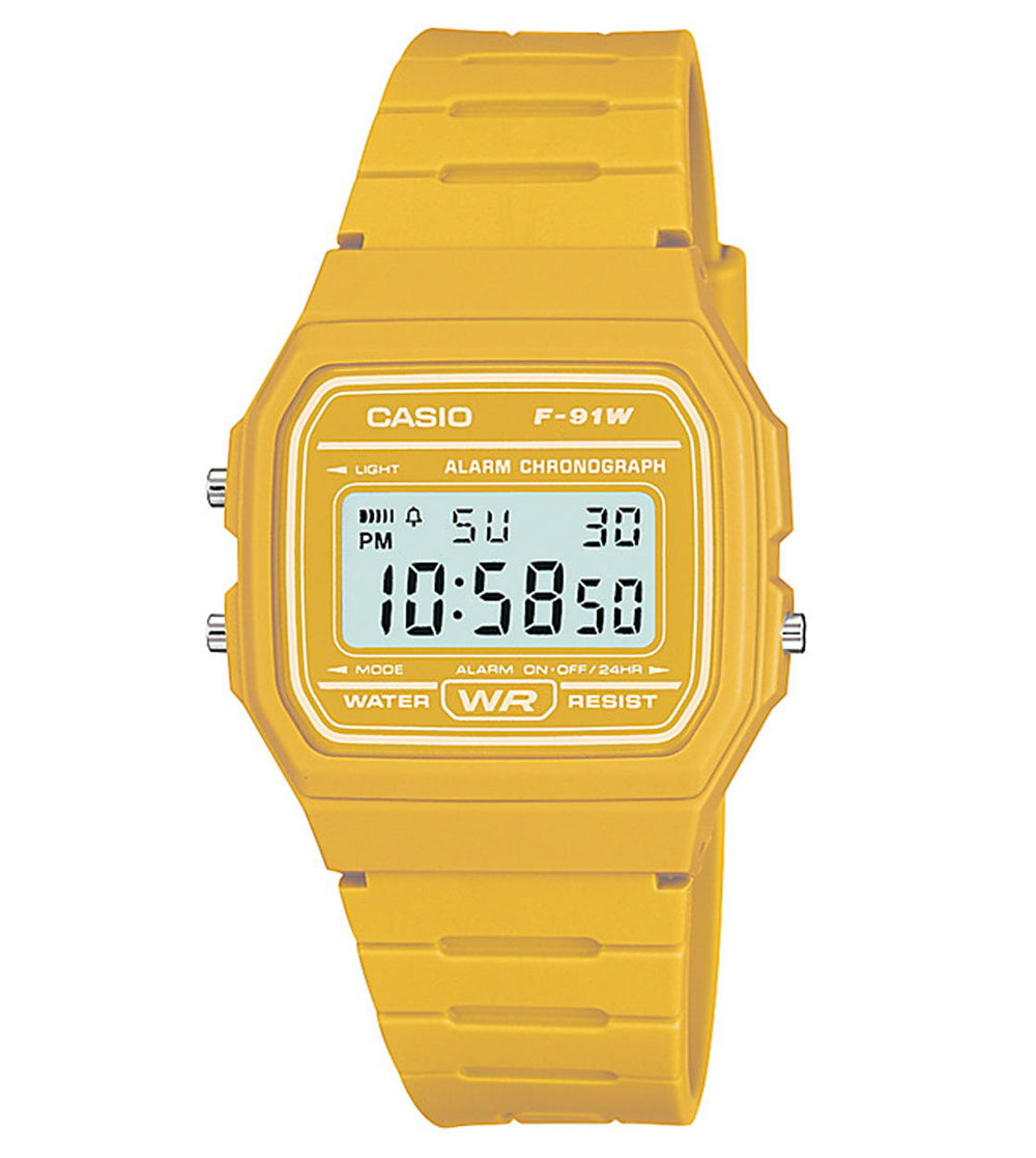 Casio Watch F-91WC yellow