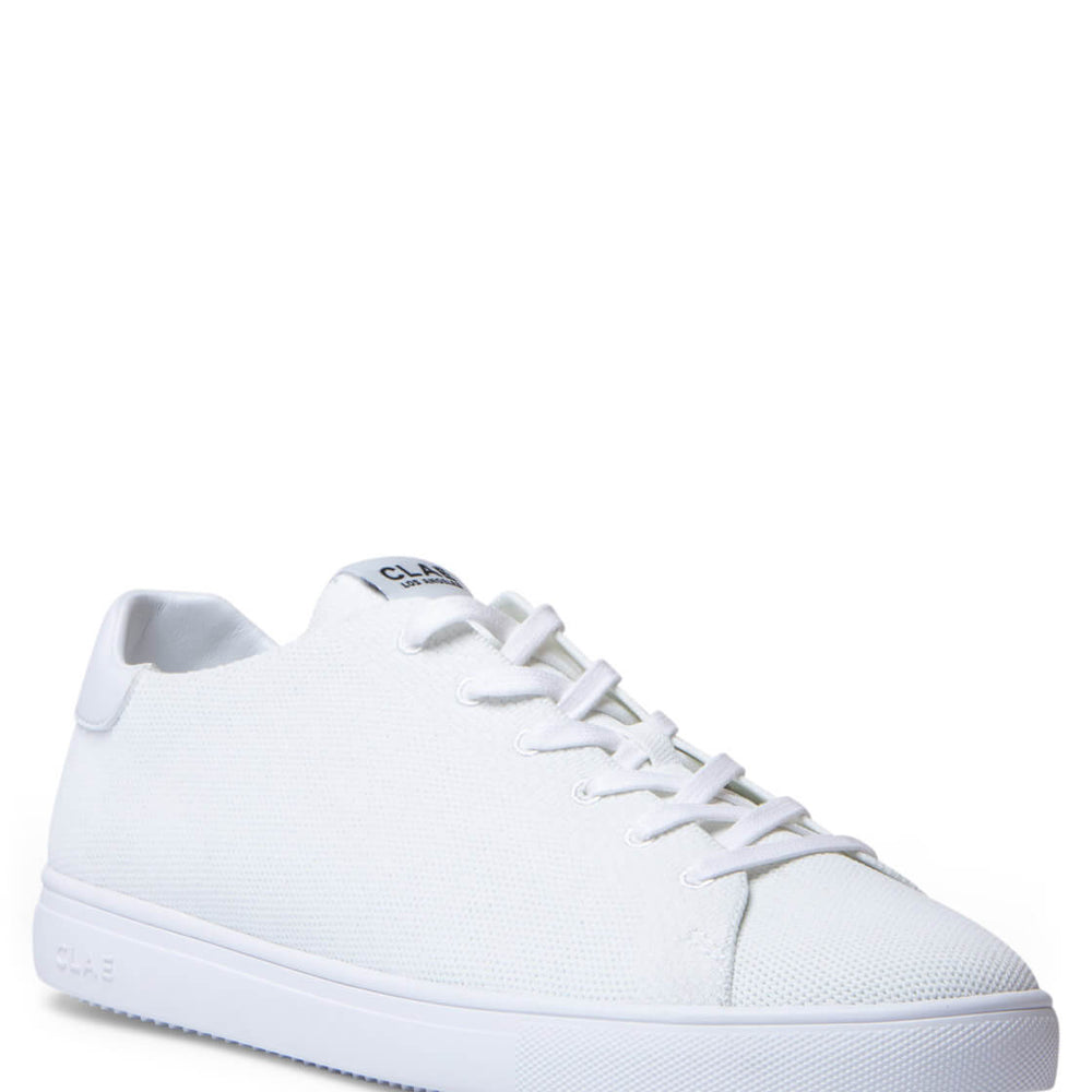 Clae Shoes Bradley white knit triple