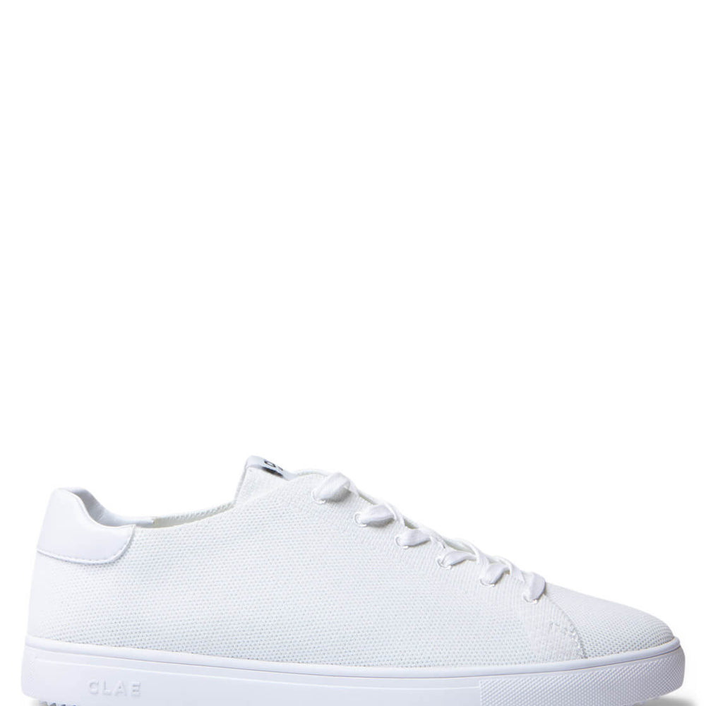 Clae Shoes Bradley white knit triple