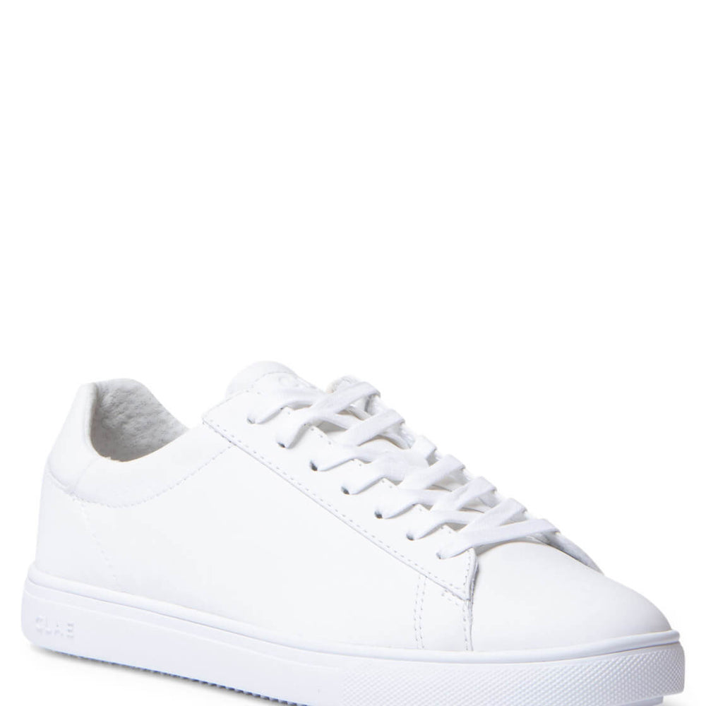 Clae Shoes Bradley white triple leather