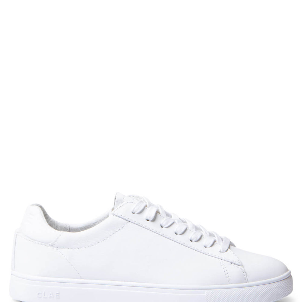 Clae Shoes Bradley white triple leather