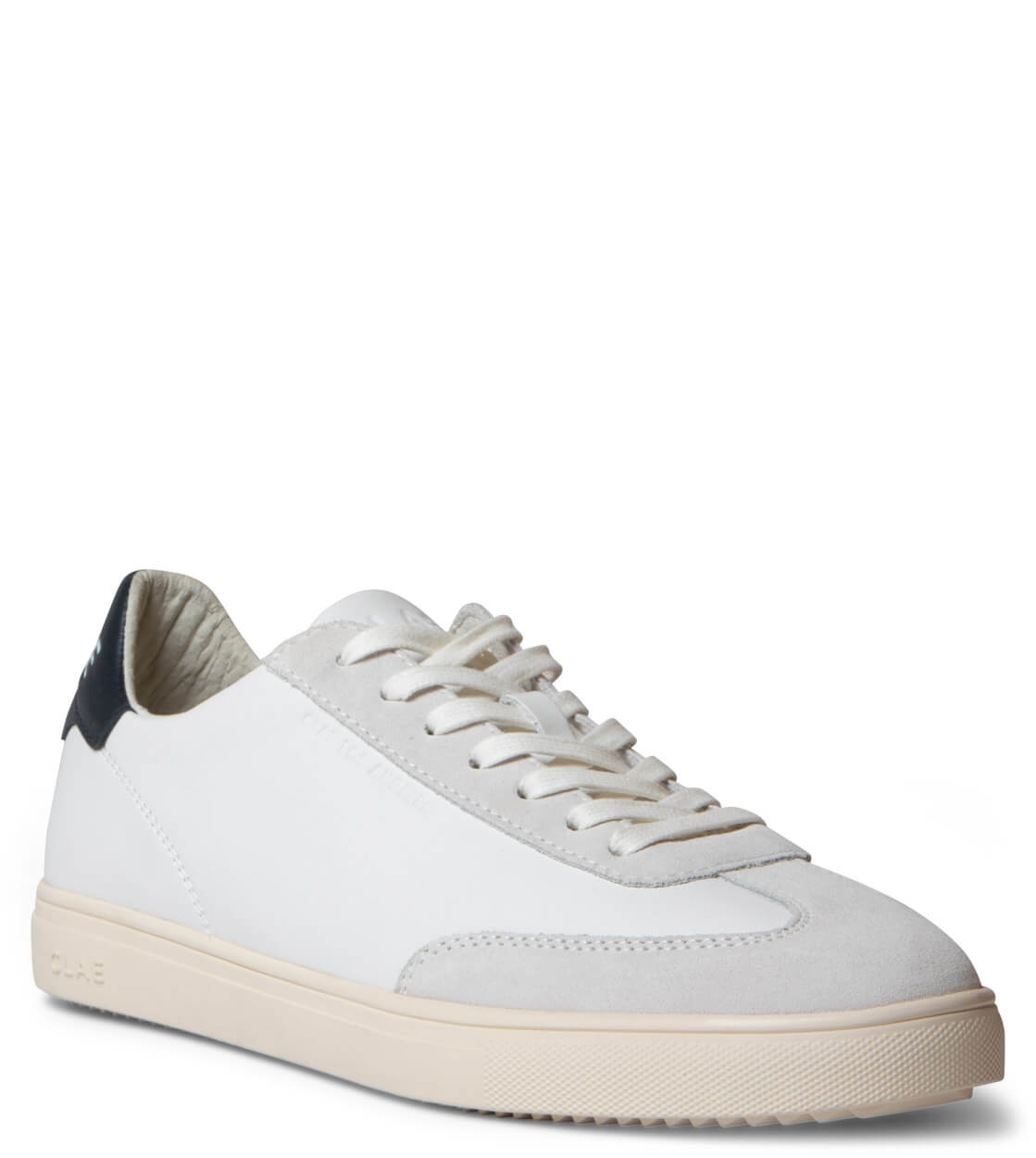 Clae Shoes Deane Leather white navy