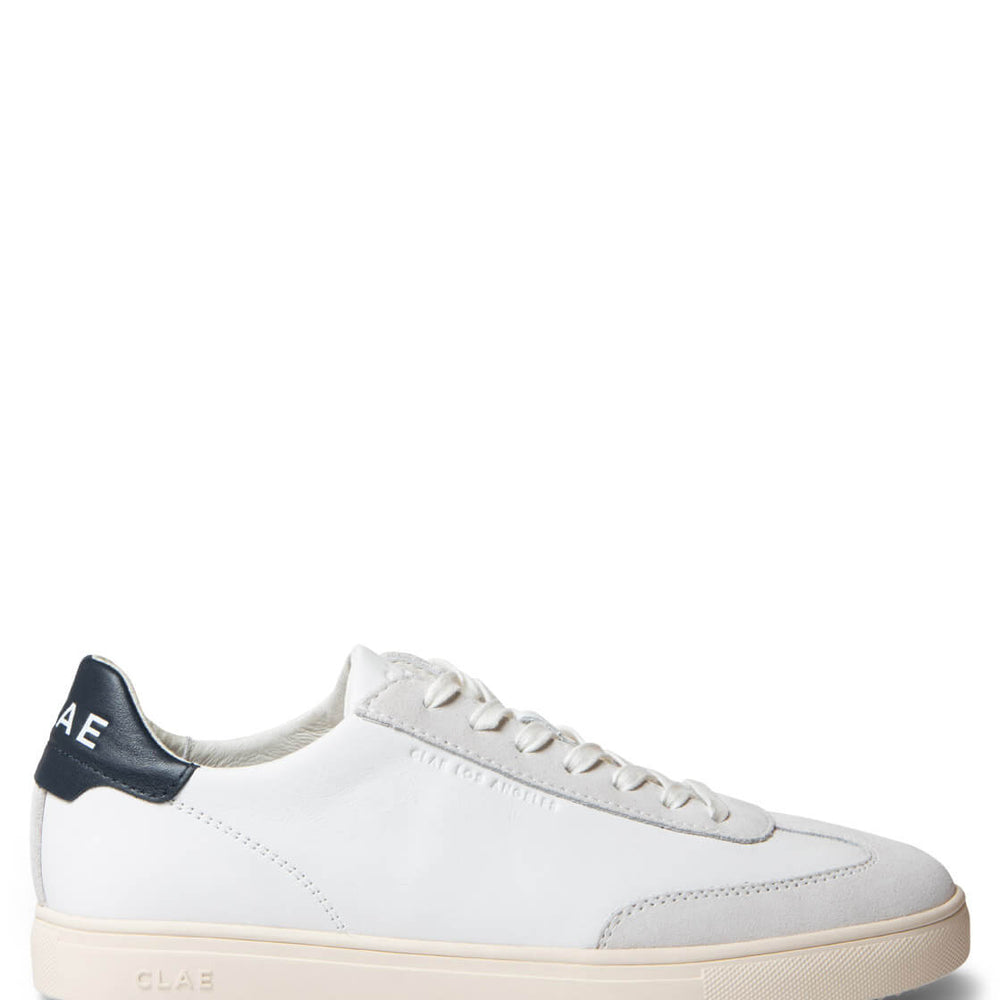 Clae Shoes Deane Leather white navy