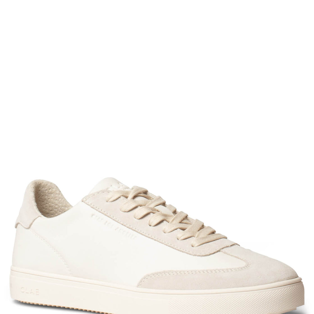 Clae Shoes Deane Leather white triple offwhite