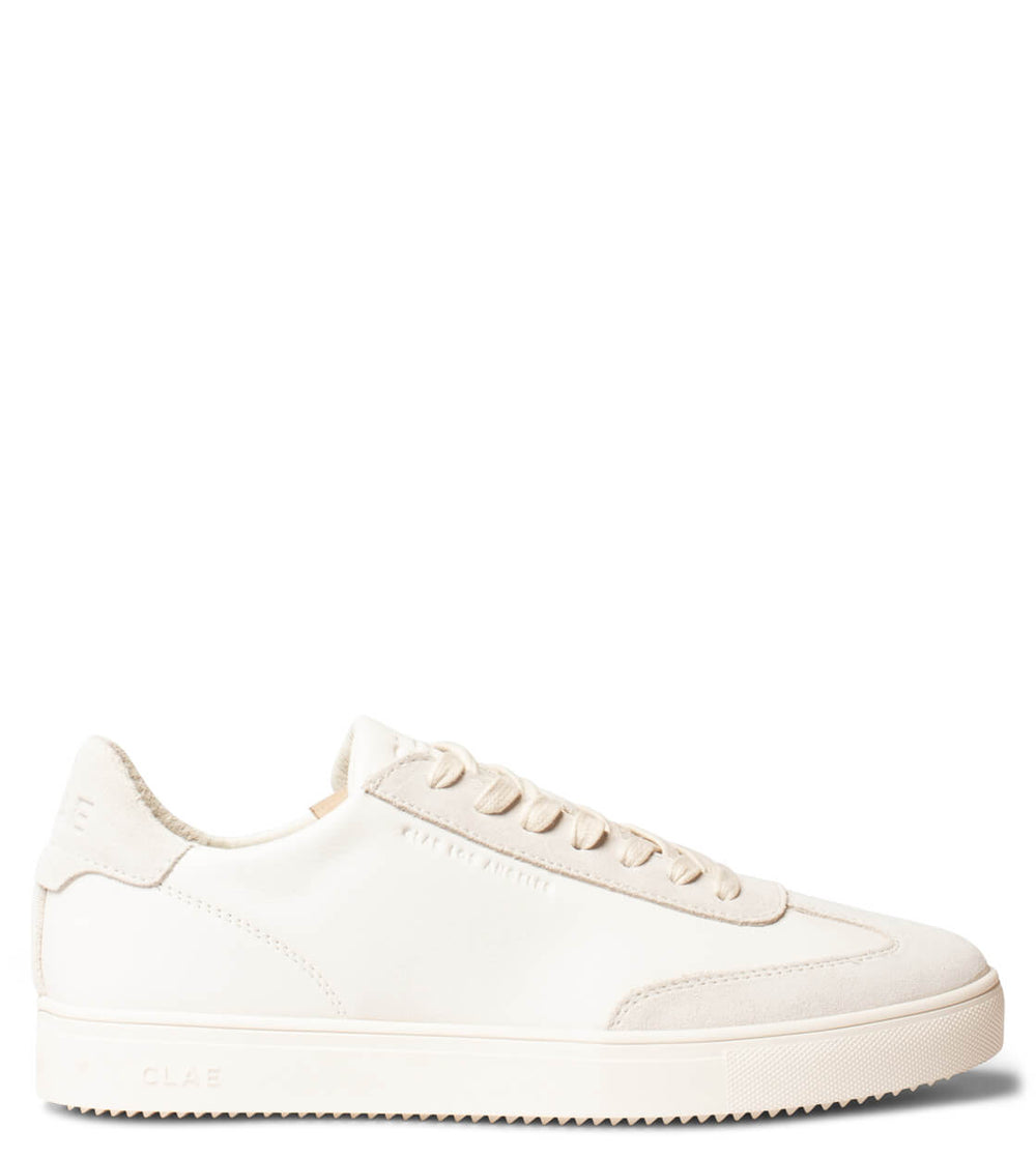 Clae Shoes Deane Leather white triple offwhite