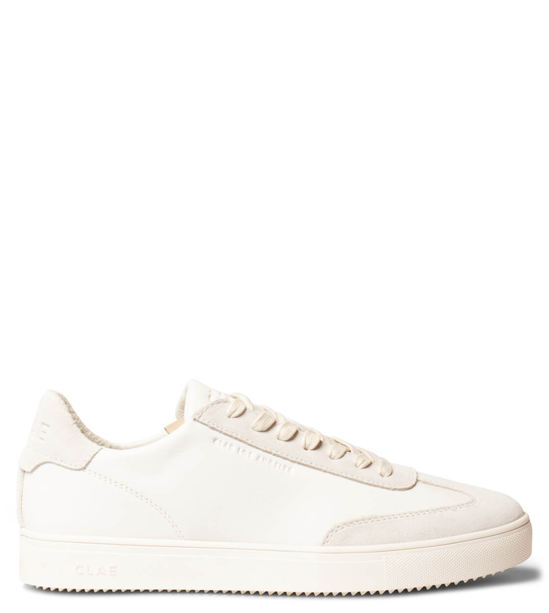 Clae Shoes Deane Leather white triple offwhite