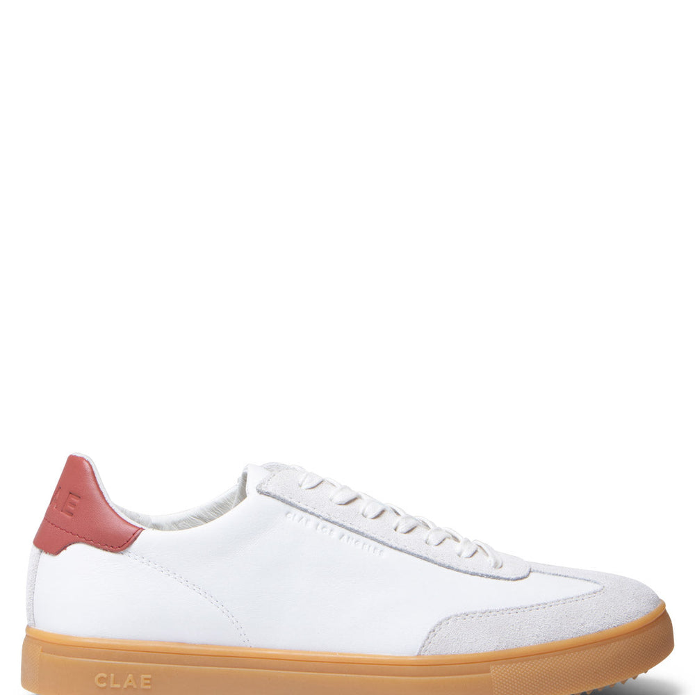 Clae Shoes Deane white red ochre light gum