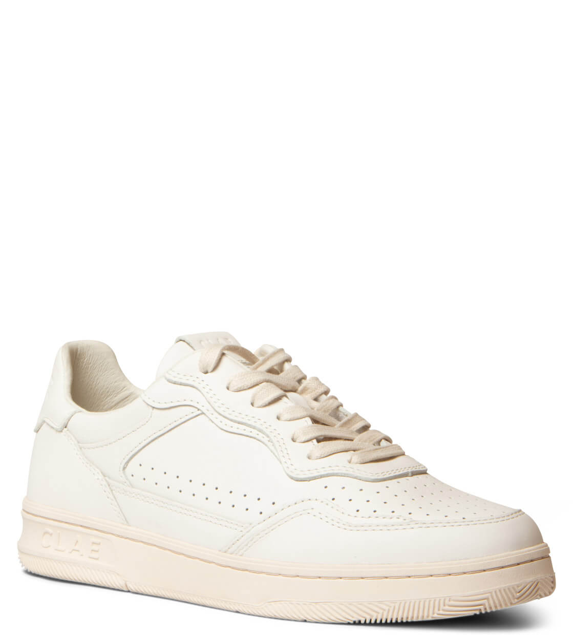 Clae Shoes Haywood Leather beige off white