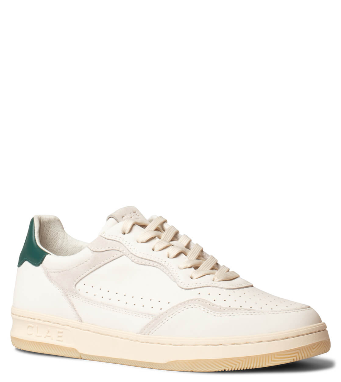 Clae Shoes Haywood Leather beige offwhite botanical garden