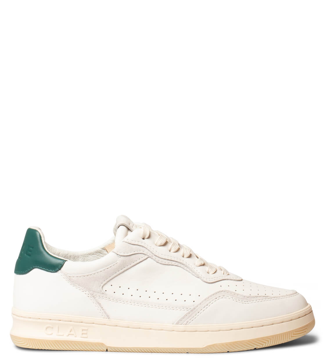 Clae Shoes Haywood Leather beige offwhite botanical garden