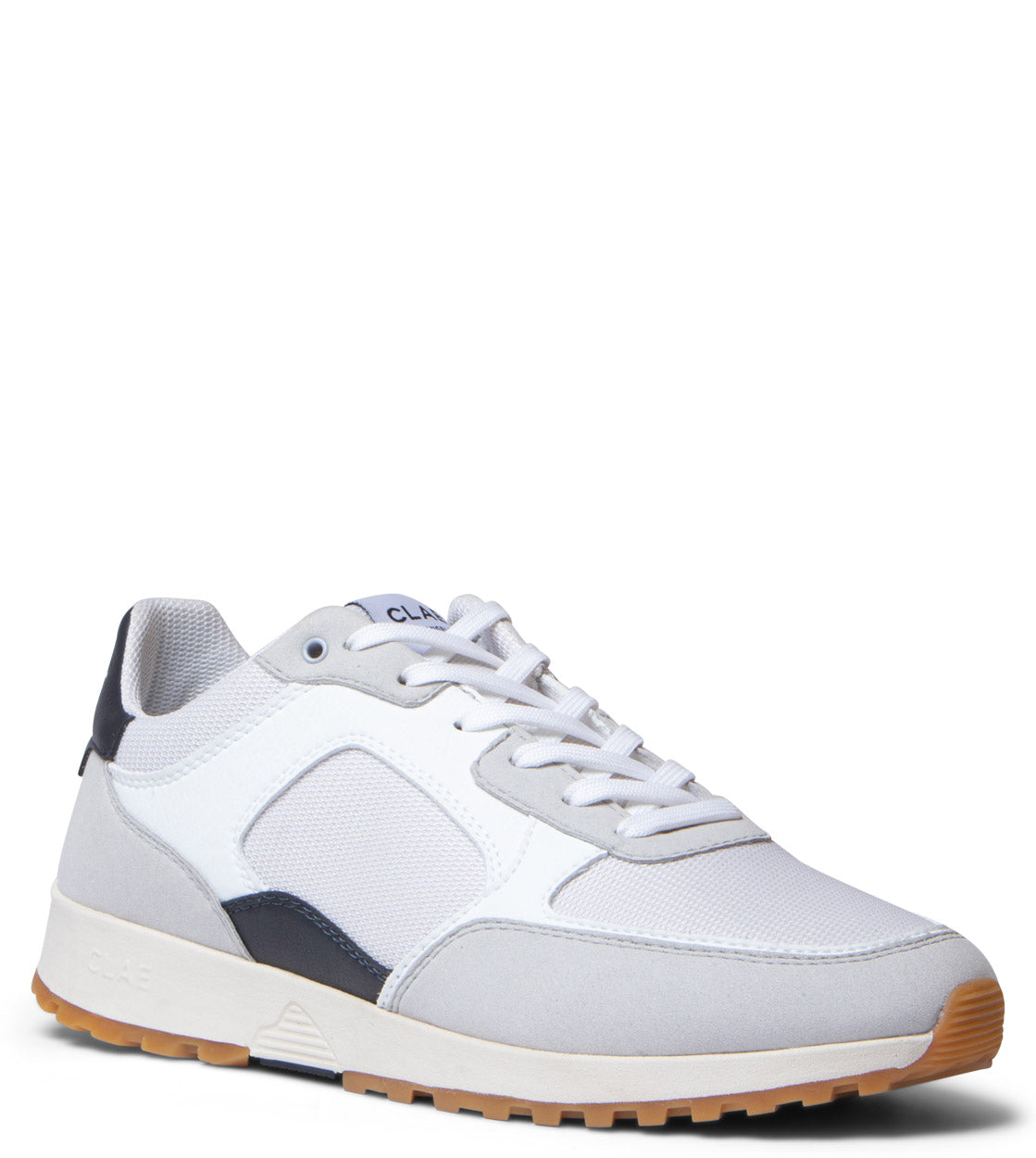 Clae Shoes Joshua grey microchip/white navy