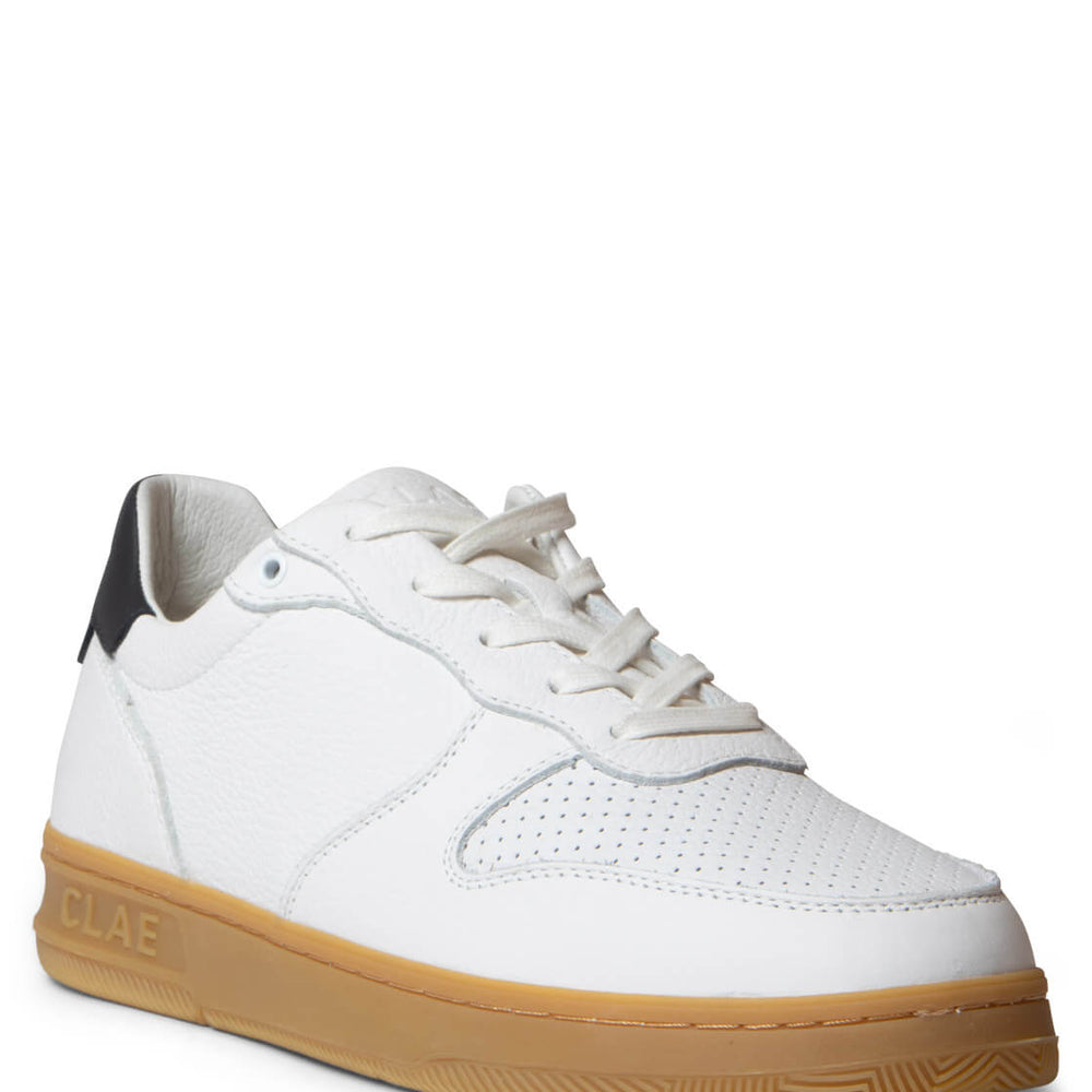 Clae Shoes Malone white navy light gum