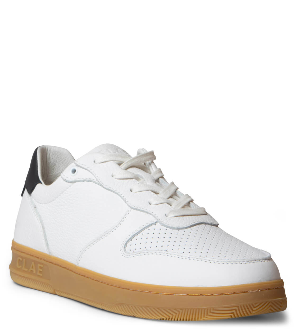 Clae Shoes Malone white navy light gum