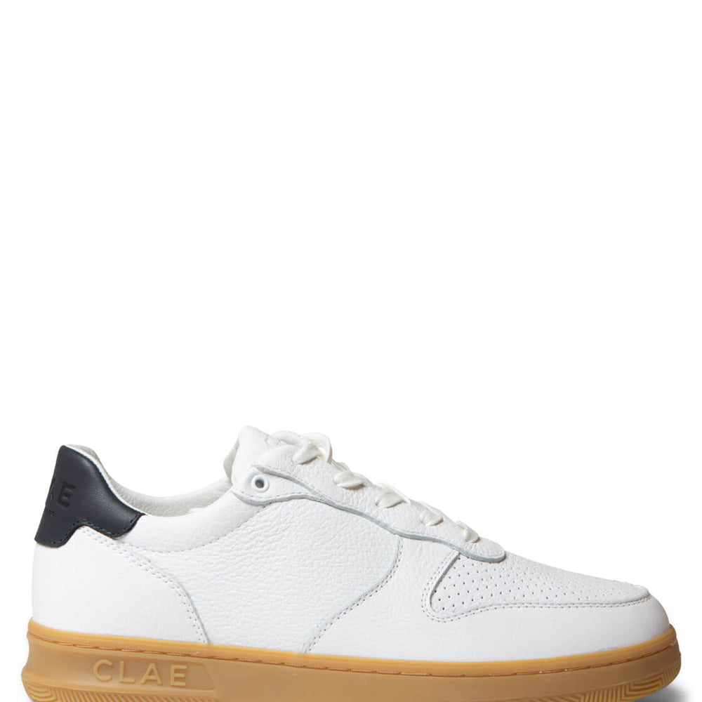 Clae Shoes Malone white navy light gum