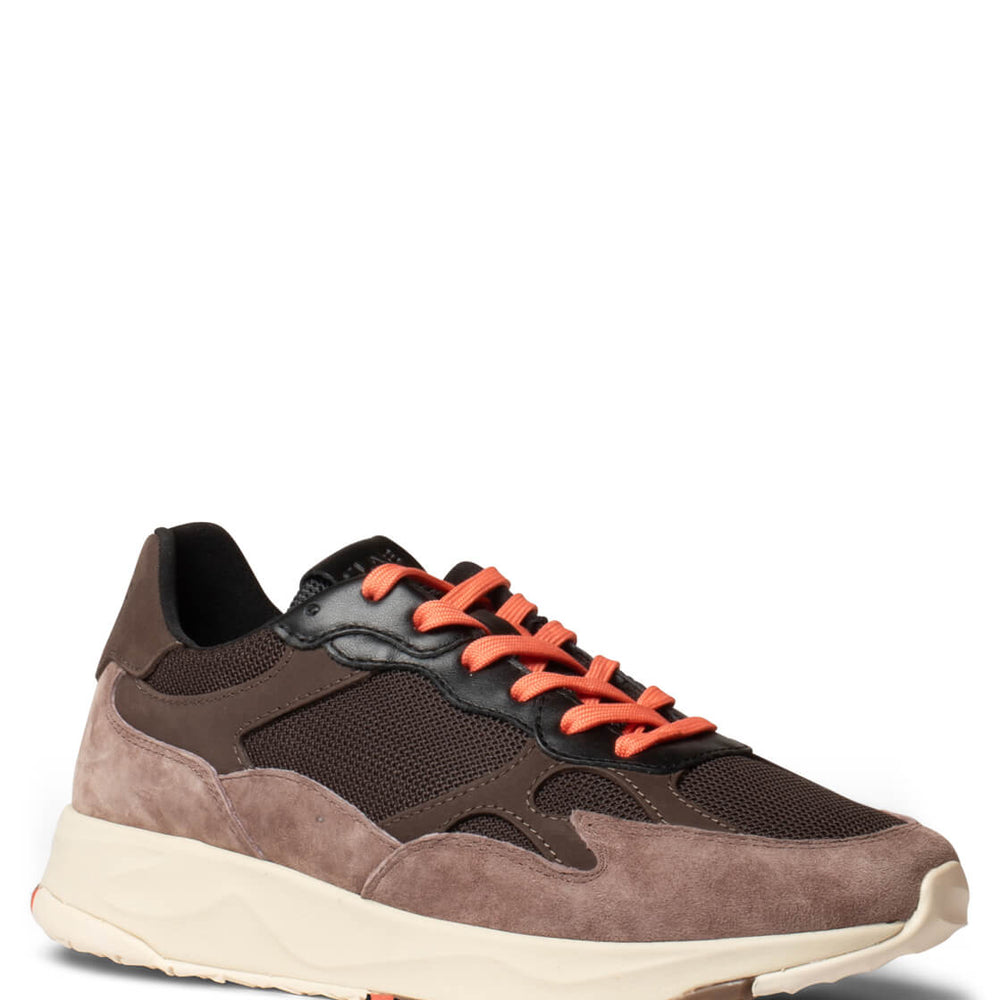 Clae Shoes Zuma Leather brown deep taupe java black camellia