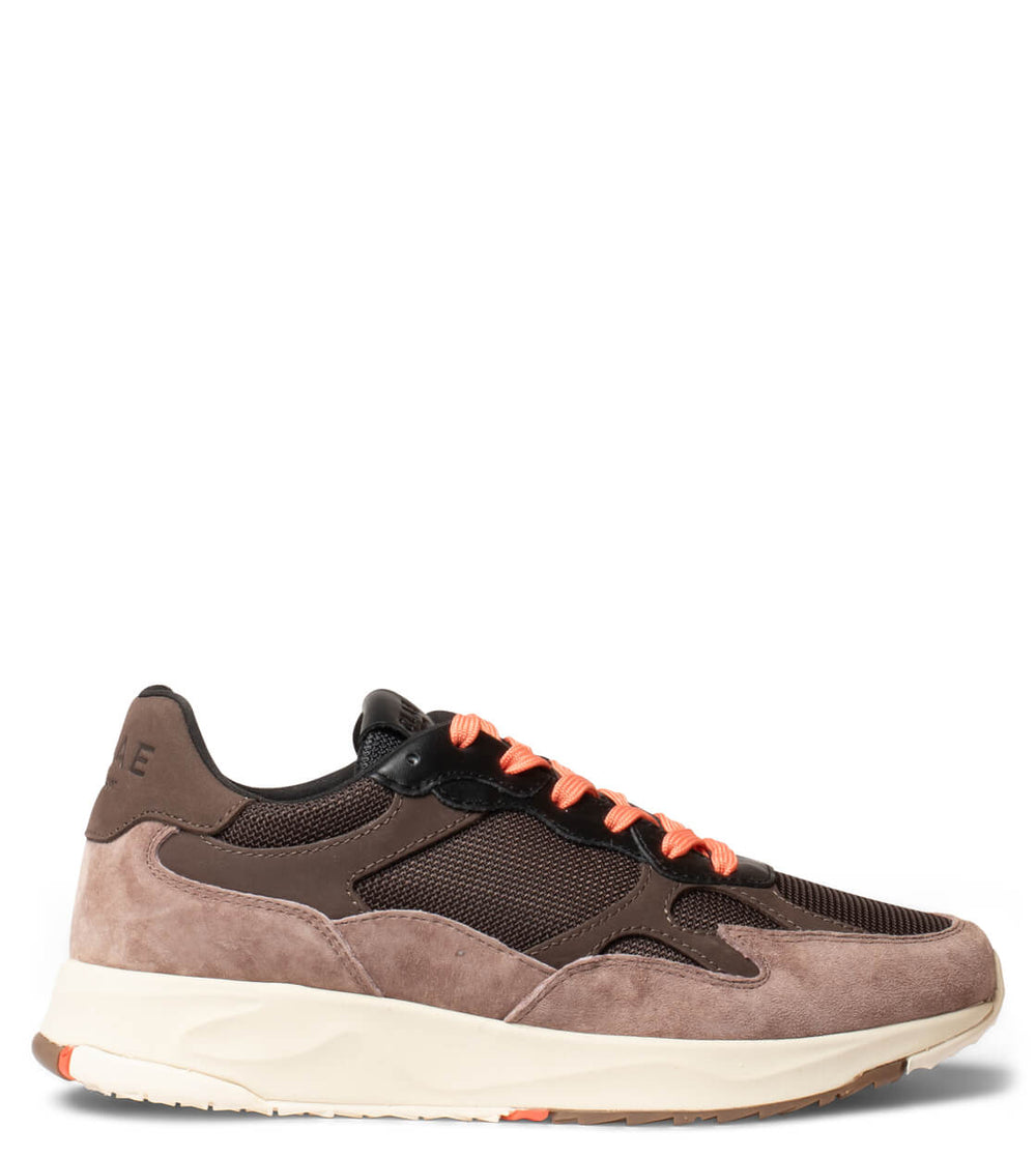 Clae Shoes Zuma Leather brown deep taupe java black camellia