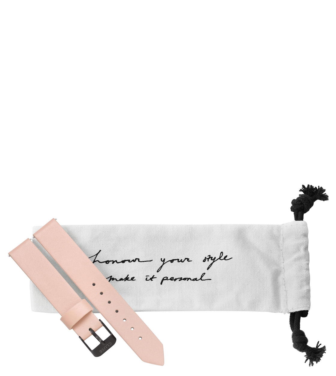 Cluse Strap Minuit pink nude/black