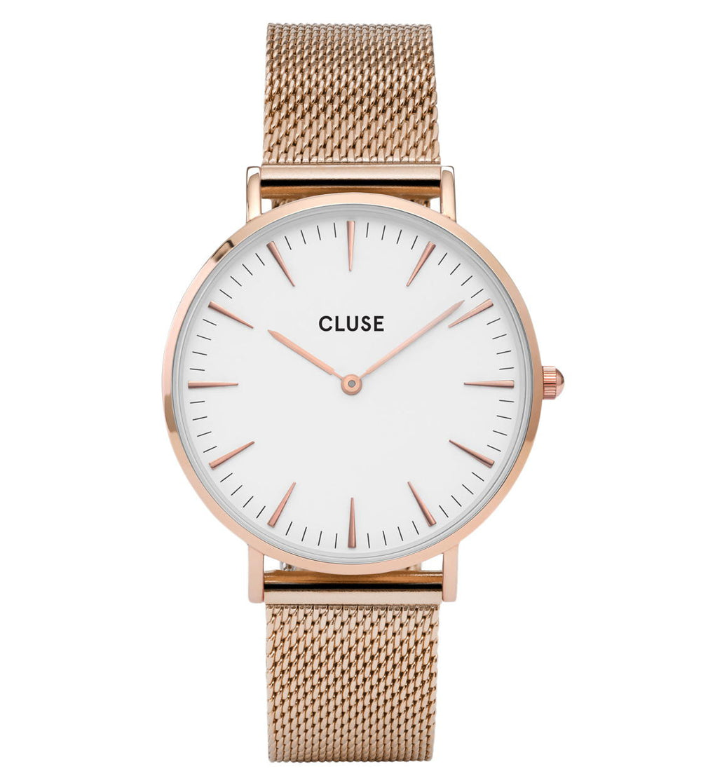 Cluse Watch La Boheme Mesh rose gold/white