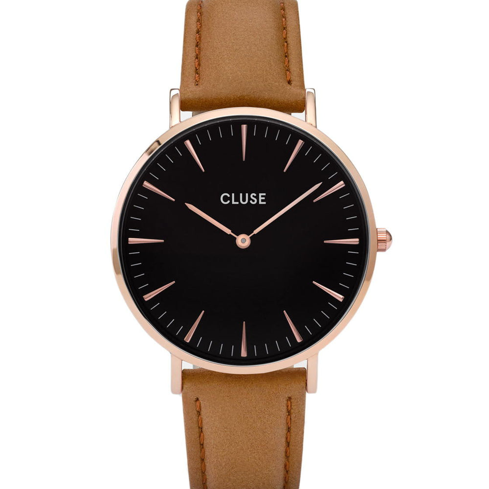 
                      
                        Cluse Watch La Boheme brown caramel/black rose gold
                      
                    