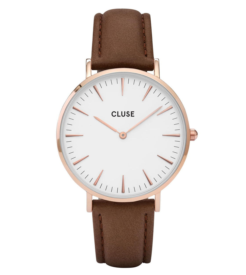 Cluse Watch La Boheme brown/white rose gold