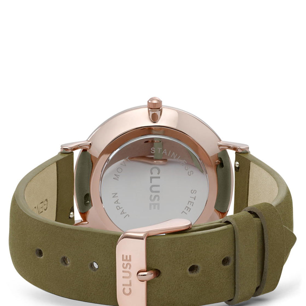 
                      
                        Cluse Watch La Boheme green olive/black rose gold
                      
                    