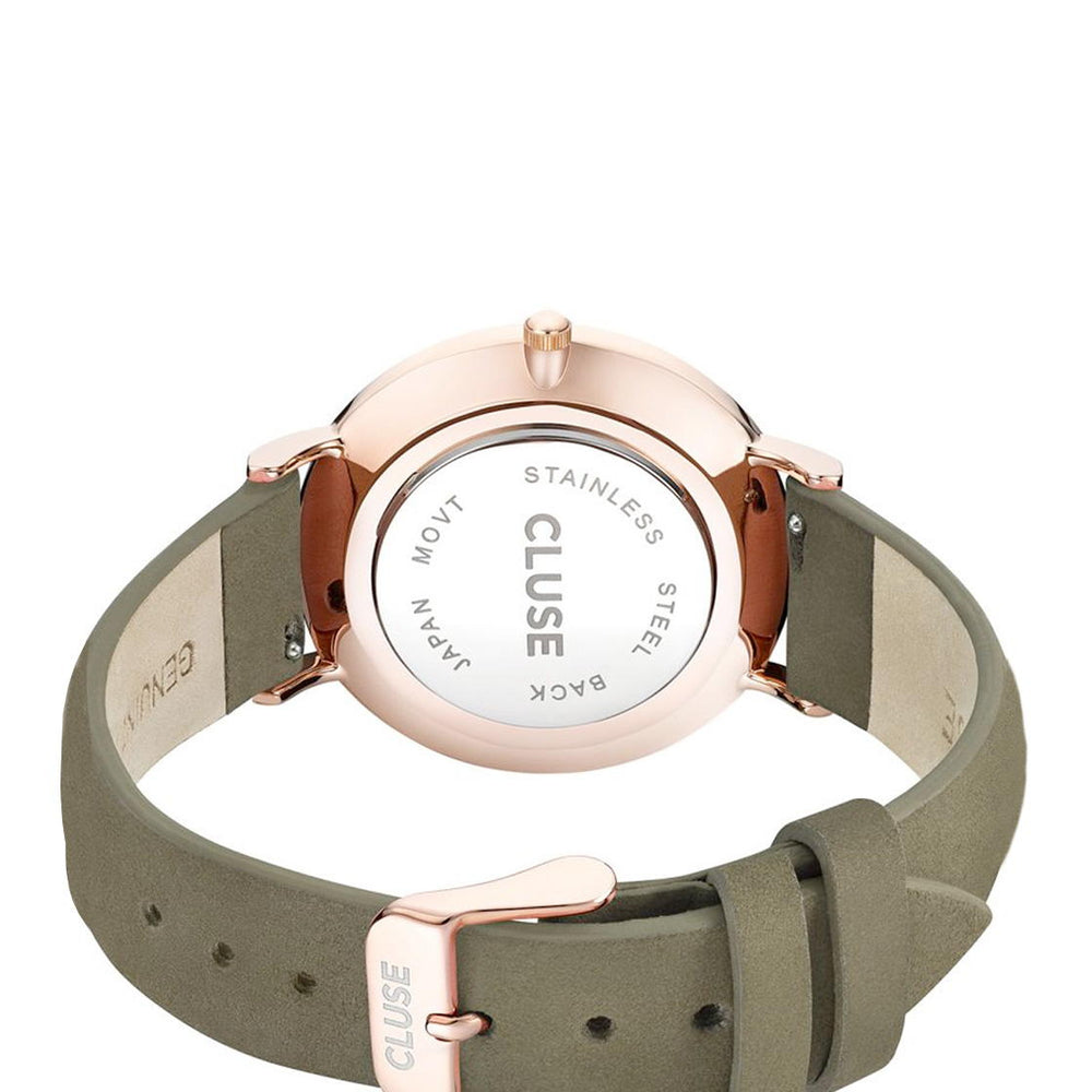 
                      
                        Cluse Watch La Boheme green olive/white rose gold
                      
                    
