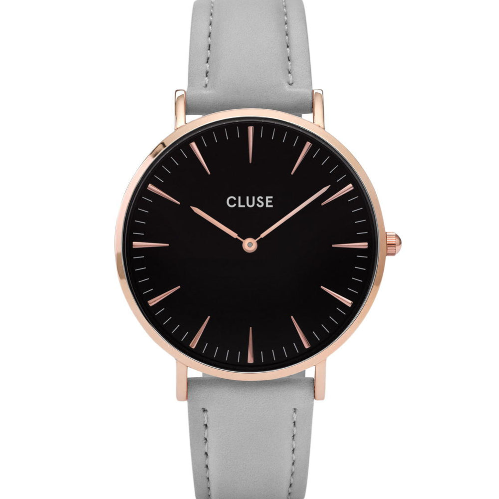 
                      
                        Cluse Watch La Boheme grey/black rose gold
                      
                    