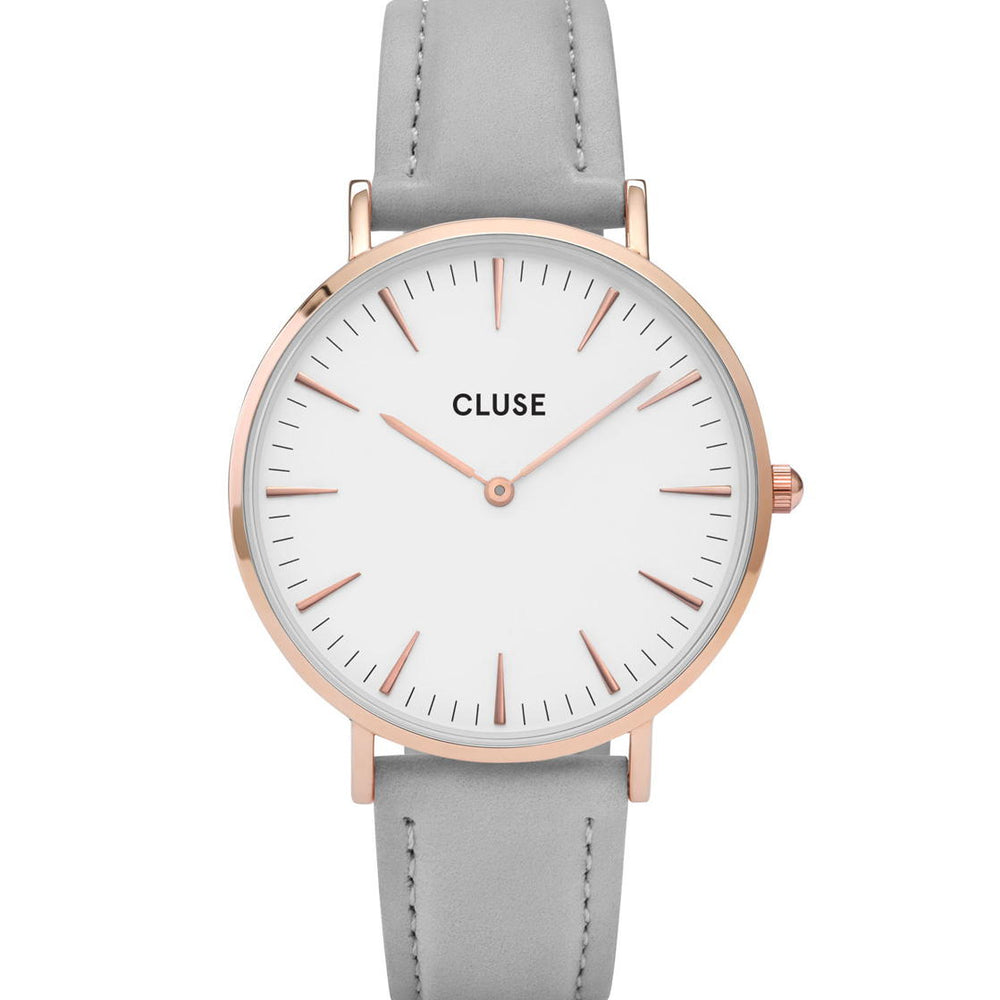 
                      
                        Cluse Watch La Boheme grey/white rose gold
                      
                    