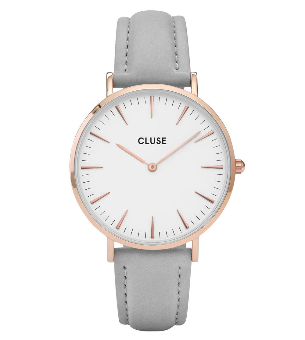 Cluse Watch La Boheme grey/white rose gold