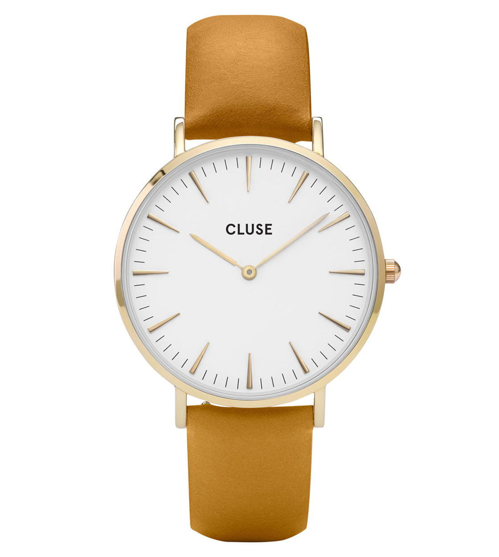 Cluse Watch La Boheme yellow mustard/white gold