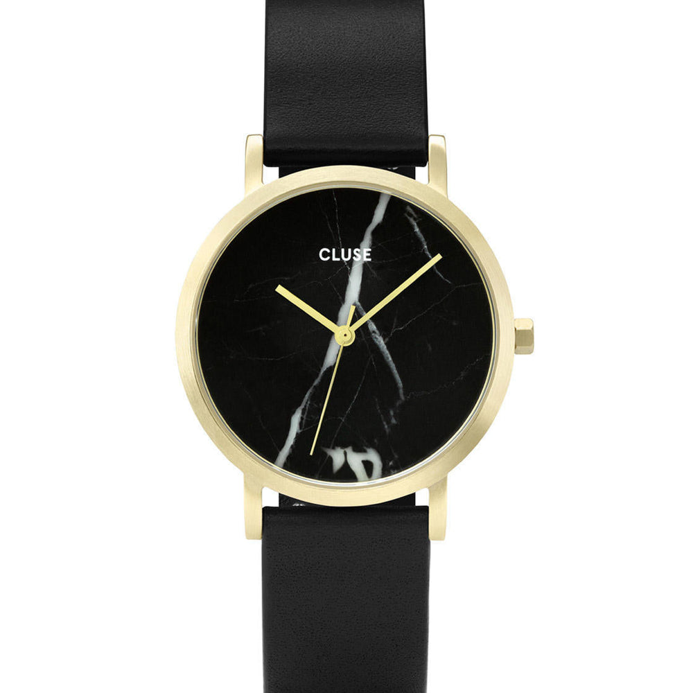 Cluse Watch La Roche Petite black/black marble gold