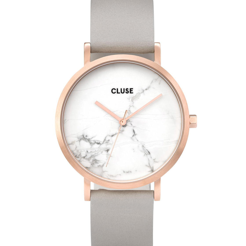 Cluse Watch La Roche grey/white marble rosegold