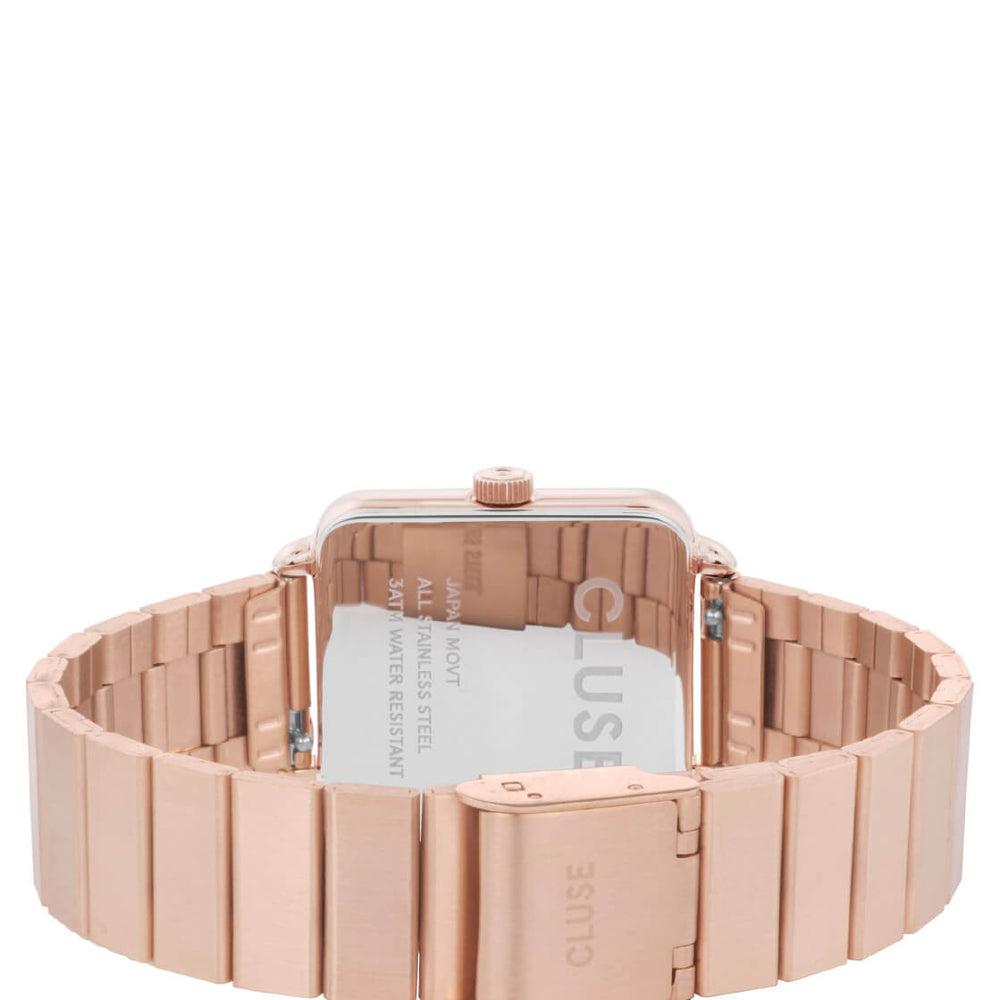 Cluse Watch La Tetragone 1-Link rose gold/white
