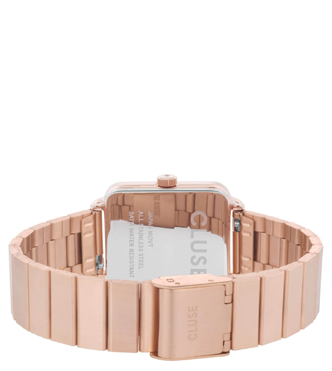 Cluse Watch La Tetragone 1-Link rose gold/white