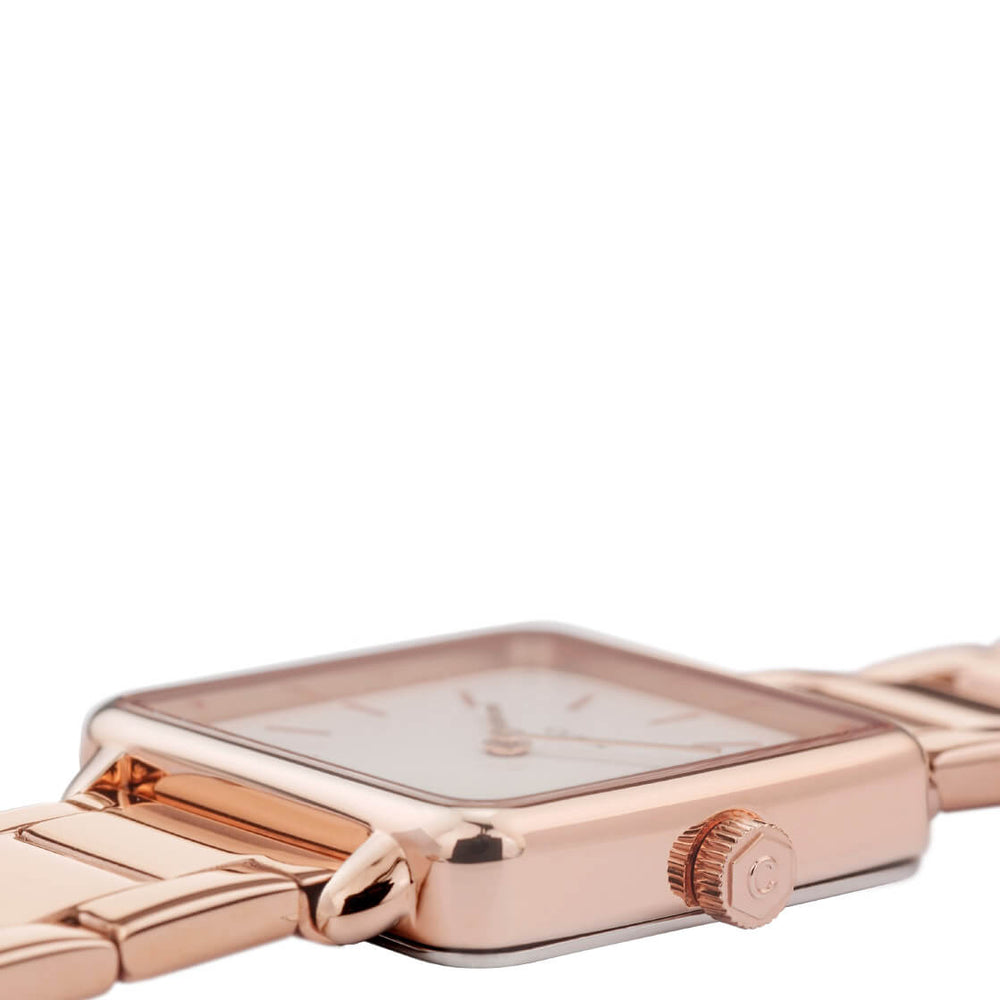 
                      
                        Cluse Watch La Tetragone 3-Link rose gold/white pearl
                      
                    
